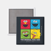 Aimant Sesame Street | Les Enfants Cool Originaux (Recto/Verso)