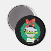 Aimant Sesame Street | Oscar the Grouch Wreath (Recto/Verso)