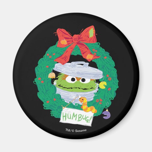 Aimant Sesame Street | Oscar the Grouch Wreath (Devant)