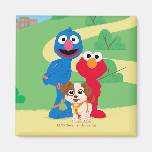 Aimant Sesame Street | Tango avec Grover & Elmo (Devant)
