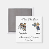 Aimant Session Photographie mariage Enregistrer Les Dates (Recto/Verso)