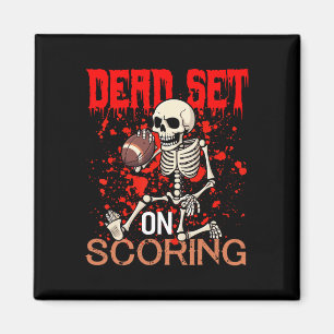 Aimant Set On Scort Squelette Football Joueur Halloween