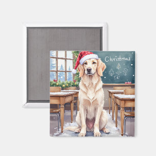 Aimant Setter Anglais Cozy Classroom Teacher Santa
