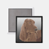 Aimant Setter irlandais (Recto/Verso)