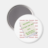 Aimant Setter irlandais Naughty Nice (Recto/Verso)