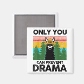Aimant Seul Vous Pouvez Empêcher Drama Llama Camping Vint (Recto/Verso)
