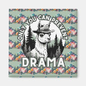 Aimant Seule la Forêt Lama Drame peut être évitée (Devant)