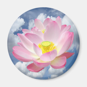 Aimant Seule une Blossom Lotus + votre texte et vos idées