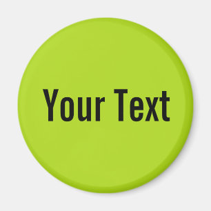 Aimant SEULEMENT COULEUR/vert clair + votre texte