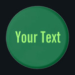 Aimant SEULEMENT COULEUR / vert foncé   votre texte<br><div class="desc">Uniquement composition couleur par EDDA Fröhlich | Modèle : couleur arrière - plan pour votre texte ou image | Tendance : coloriez votre vie. | Vous manquez d'autres couleurs,  produits ou designs ? N'hésitez pas à me contacter : contact@eddart.de</div>