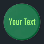 Aimant SEULEMENT COULEUR / vert foncé votre texte<br><div class="desc">Uniquement composition couleur par EDDA Fröhlich | Modèle : couleur arrière - plan pour votre texte ou image | Tendance : coloriez votre vie. | Vous manquez d'autres couleurs, produits ou designs ? N'hésitez pas à me contacter : contact@eddart.de</div>