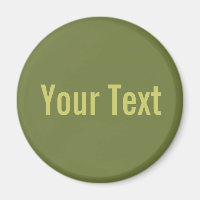 SEULEMENT COULEUR / vert olive + votre texte