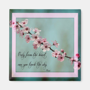 Aimant Seulement de la florale du coeur