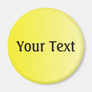 Aimant SEULEMENT dégradés de COULEUR citron jaune + votre