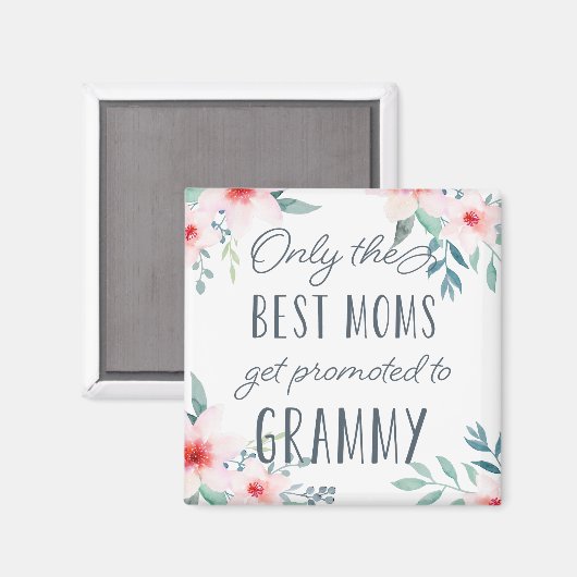 Aimant Seules les meilleures mamans sont promues à Grammy (Recto/Verso)