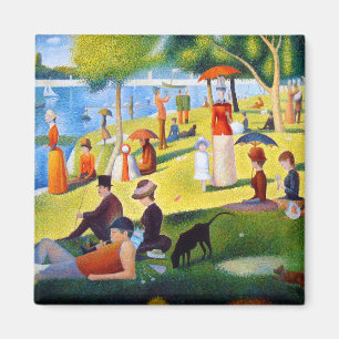 Aimant Seurat : Un dimanche à la La grand Jatte