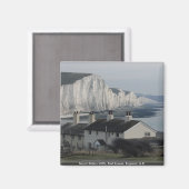 Aimant Seven Sisters Cliffs, East Sussex, Angleterre, Roy (Recto/Verso)