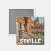 Aimant Séville Espagne Plaza de Espana (Recto/Verso)
