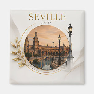 Aimant 🌺 Séville Plaza De España Voyage Espagne 🇪🇸
