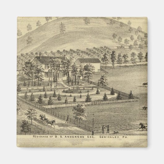 Aimant Sewickley Pennsylvanie (Devant)