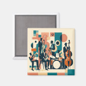 Aimant Sextet de l'ère du Jazz Milieu de Siècle (Recto/Verso)