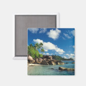 Aimant Seychelles, île de Mahe, baie de Lazare (Recto/Verso)