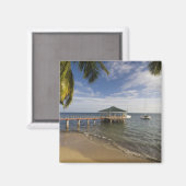 Aimant Seychelles, île de Praslin, Anse Bois de Rose, (Recto/Verso)