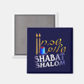 Aimant Shabat Shalom (Recto/Verso)