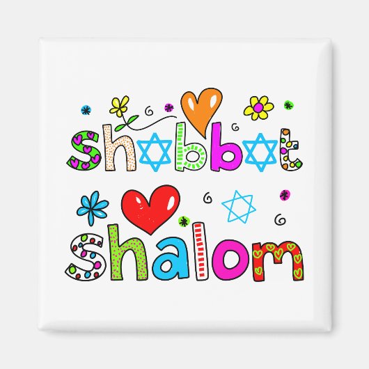 Aimant Shabbat, Shalom (Devant)