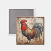 Aimant Shabby Chic Rooster (Recto/Verso)
