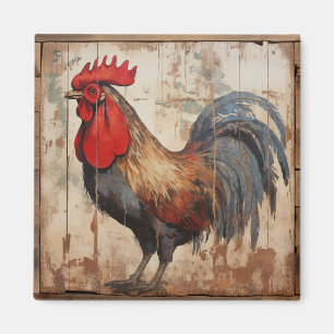Aimant Shabby Chic Rooster