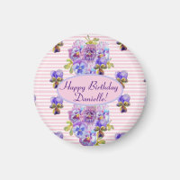 Shabby Rose Rose Floral Tea Party violet
