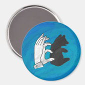 Aimant Shadow Bear Cub On Blue (Recto/Verso)