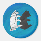 Aimant Shadow Bear Cub On Blue (Devant)