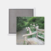 Aimant Shakespeare Garden Bench Roses Central Park NYC (Recto/Verso)