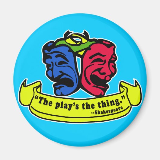 Aimant Shakespeare : La pièce est la chose (Devant)