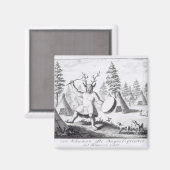 Aimant Shaman d'origine américaine (Recto/Verso)