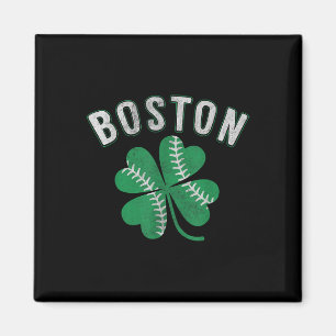 Aimant Shamrock Baseball Clover Boston Jour de la Saint P