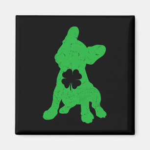 Aimant Shamrock Bulldog St Patrick Propriétaire de la jou