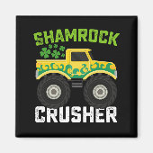 Aimant Shamrock Croiseur Monster Camion St Patrick's Day (Devant)