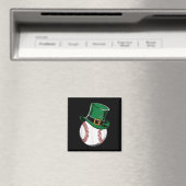 Aimant Shamrock de baseball Jour de la Saint Patrick (In Situ (Lave-vaisselle))