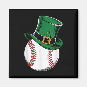 Aimant Shamrock de baseball Jour de la Saint Patrick