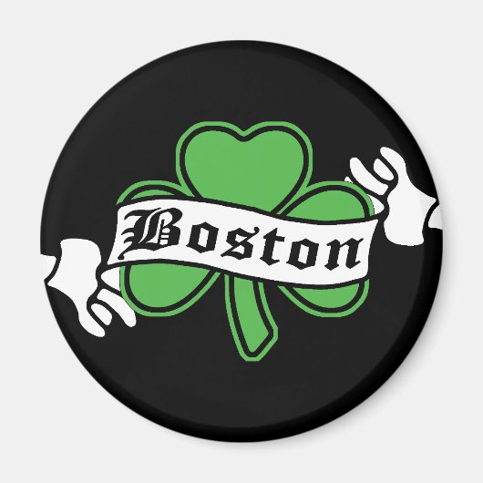 Aimant Shamrock de Boston (Devant)