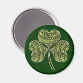 Aimant Shamrock de St Patrick 1er (Recto/Verso)