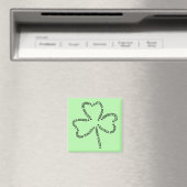 Aimant Shamrock de texte de l'ingénieur électrique (In Situ (Lave-vaisselle))