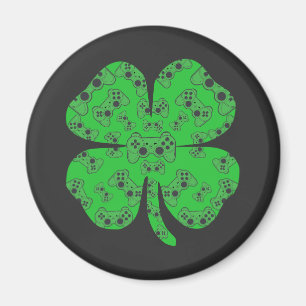 Aimant Shamrock du contrôleur de jeu vidéo Jour de la Sai