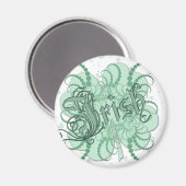 Aimant Shamrock irlandais (Recto/Verso)