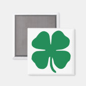 Aimant Shamrock irlandais (Recto/Verso)