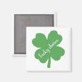 Aimant Shamrock Lucky Charm (Recto/Verso)