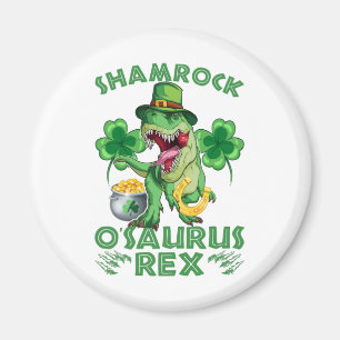 Aimant Shamrock O'saurus Rex Saint Patrick's Day